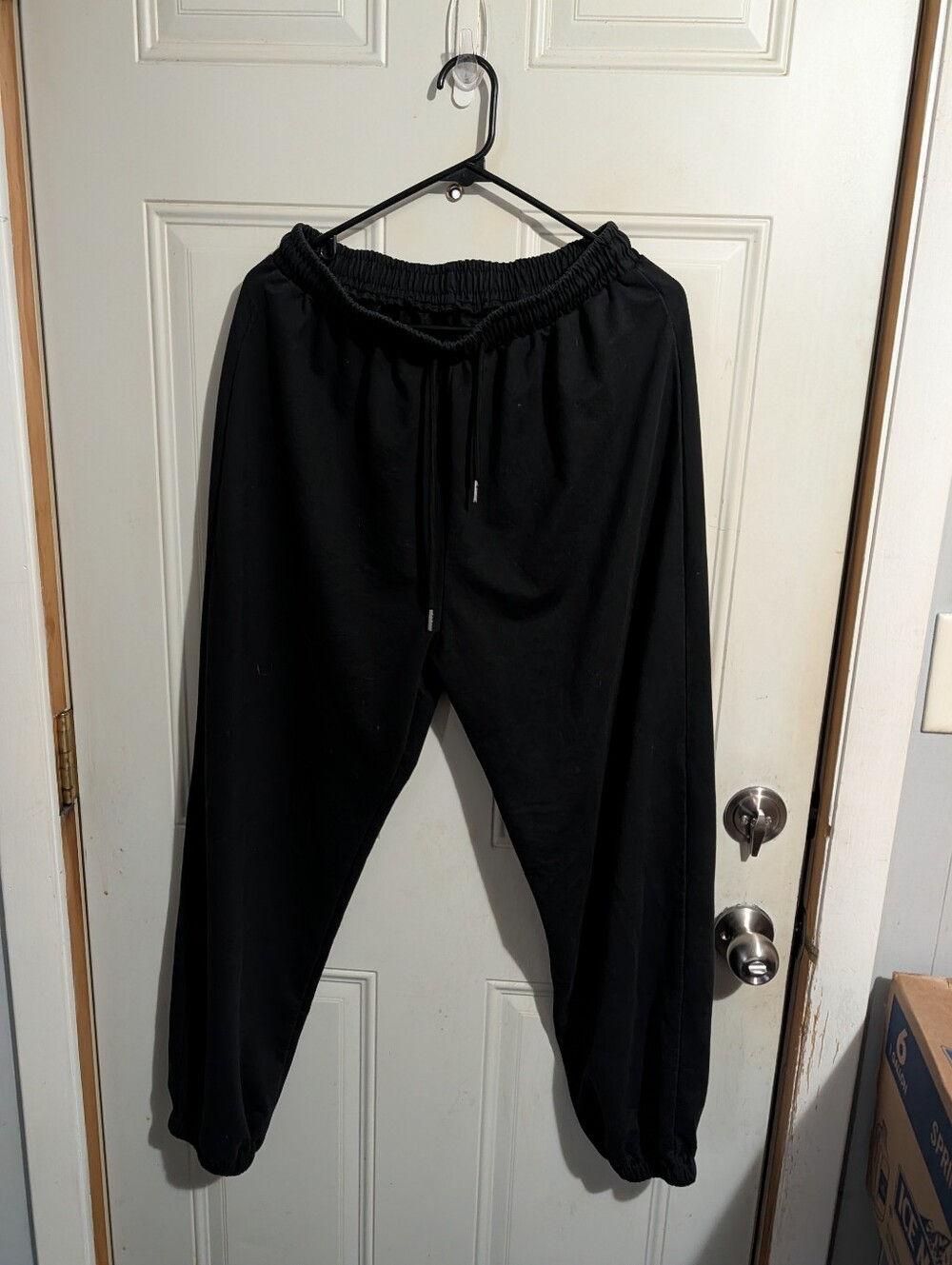 Men's Black Drawstring Jogger Pants
